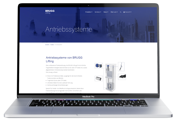 BRUGG Lifting Landingpages
