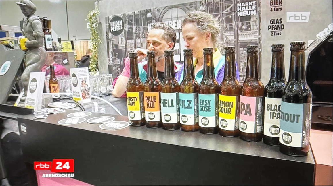 Der Stand hat es sogar in die RBB-Abendschau geschafft